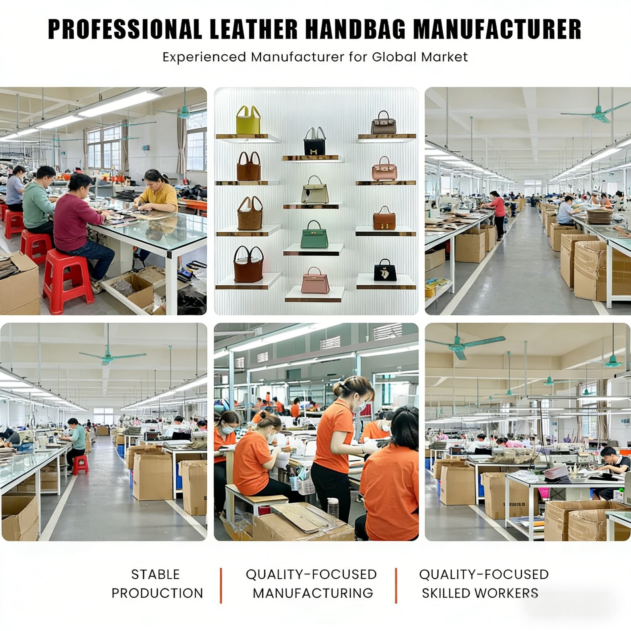 High End PU Leather Handbag Manufacturer Customization OEM ODM Solid Color Minimalist Design Purse