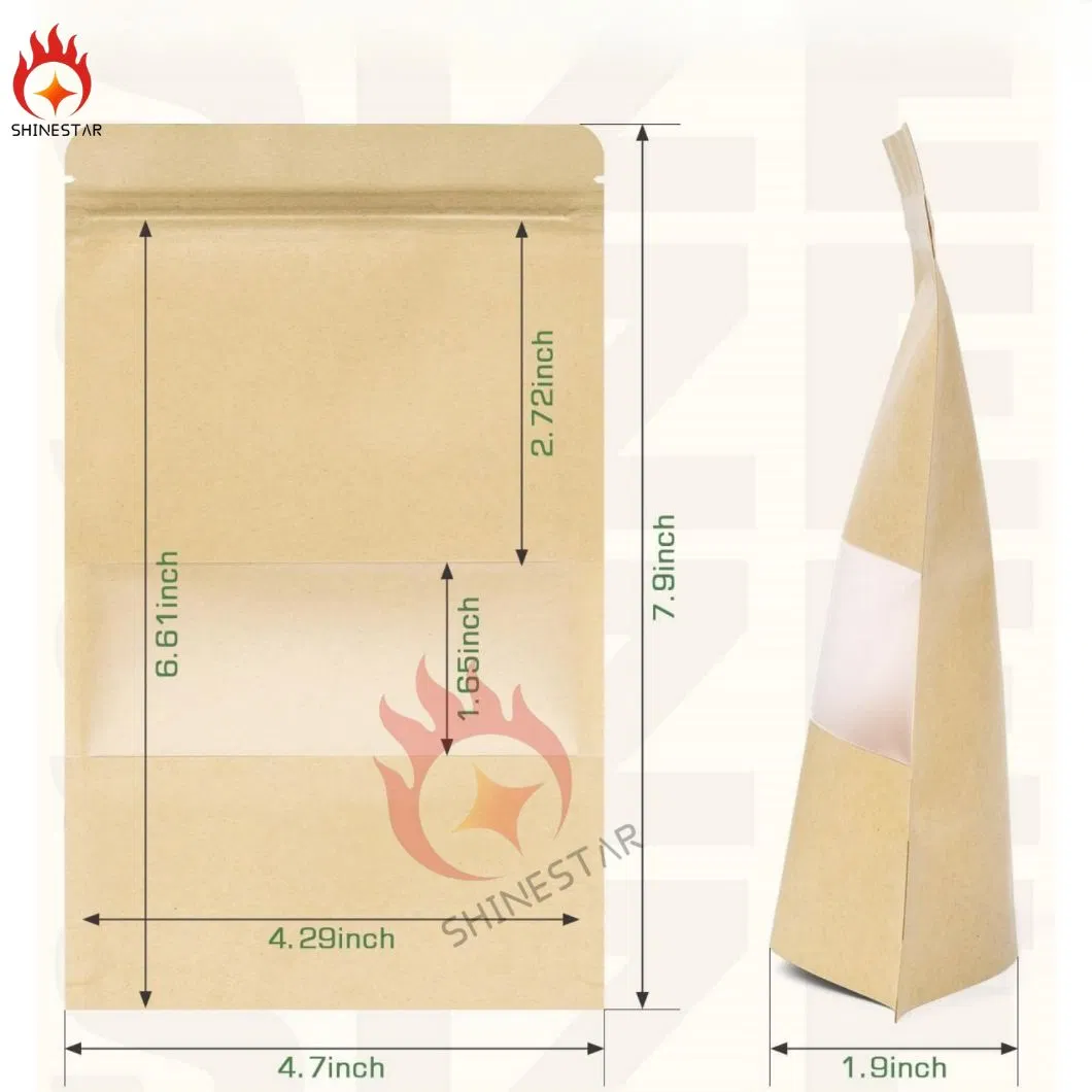 Custom designs of kraft pouch