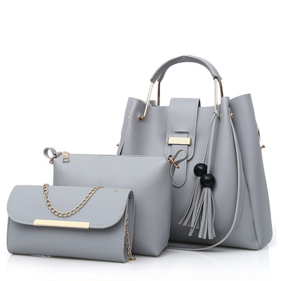 Wholesale Large Capacity 3pcs Handbag Set Ladies Crossbody Shoulder Bag Purse Fashion Designer Handbags for Women Luxury