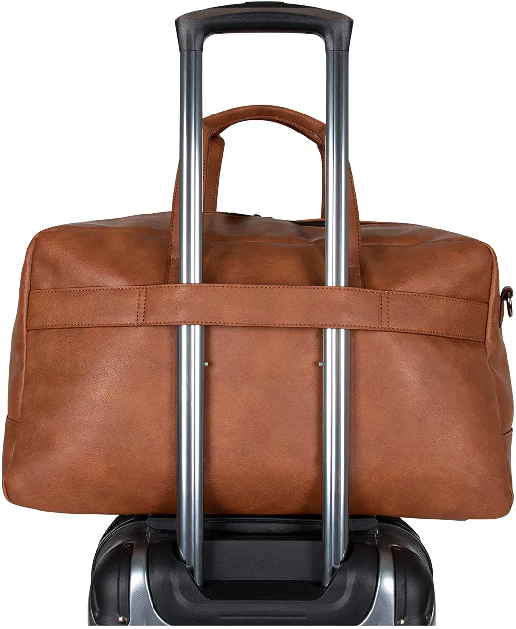 Vegan Leather Travel Duffle Bag