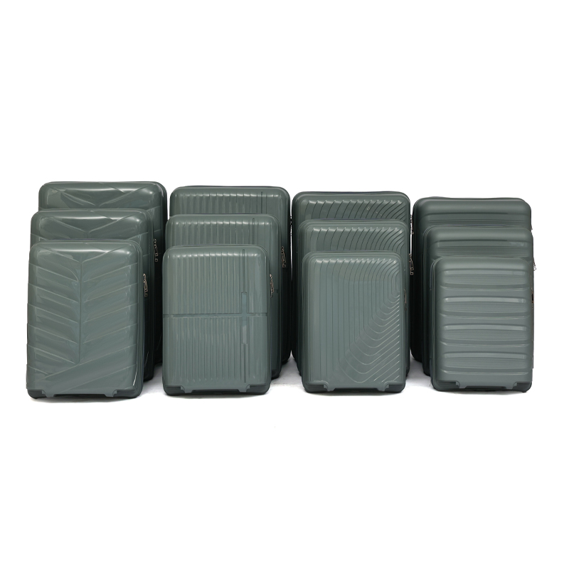 Sample OEM/ODM Discount 12 PCS SKD SEMI FINISHED Urban Business Travel Luggage Sets Luxury PP Suitcase Collection