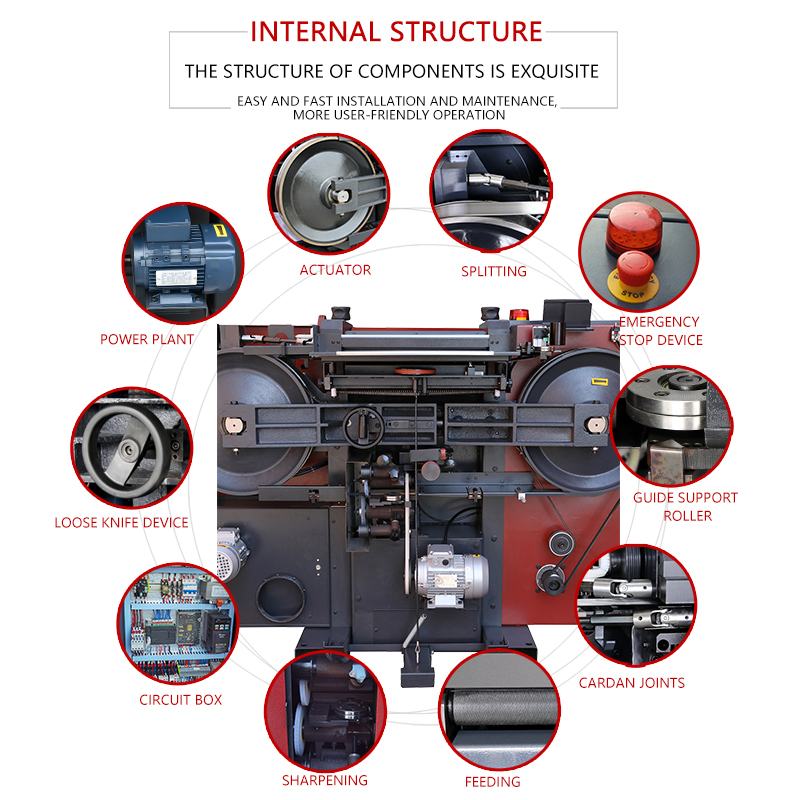 Kamege K420RC Leather Splitting Machine Leather Production Band Knife Splitter Machine Leather Belt Manufacturing Machine