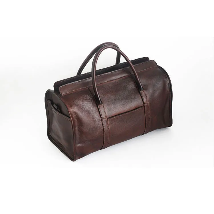 Vegan Leather Tan Colour Duffle Bag for Men Travel Bags