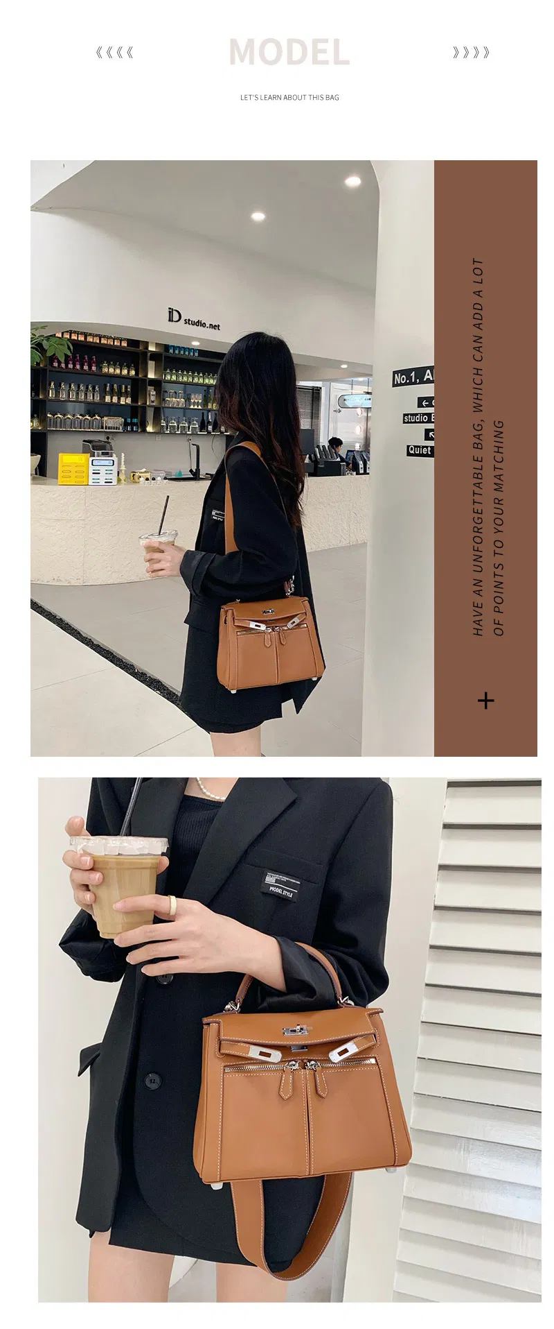 Emg7090 Ladies Logo Big Hand Crossbody Kelly Branded Bags Luxury Women Female Famous Brand Inspired Designer Bag