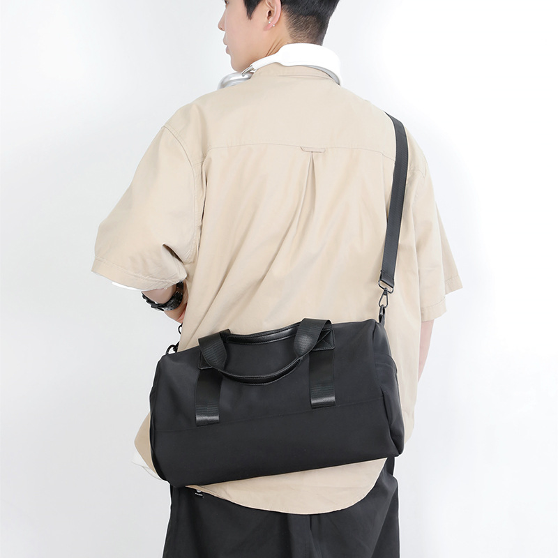 Large Capacity Cylindrical Handbag, Travel Bag, Casual, Fashionable, Simple, Single Shoulder, Diagonal Cross, Sports and Fitness Bag