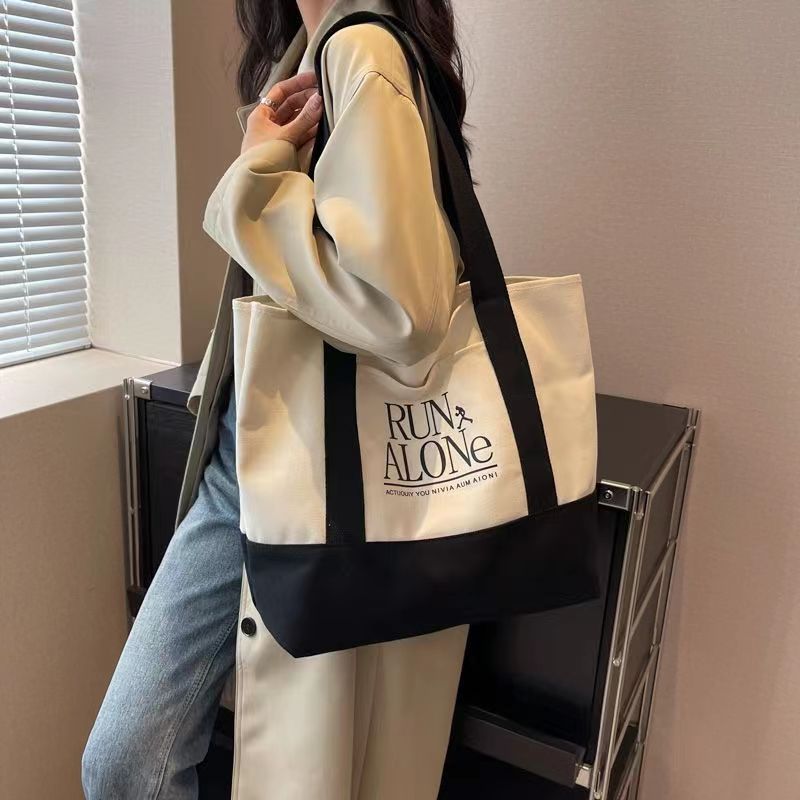 Fashion Eco Friendly Shopping Bag Grocery Canvas Bag with Pocket Cotton with Bags Custom Printed Logo