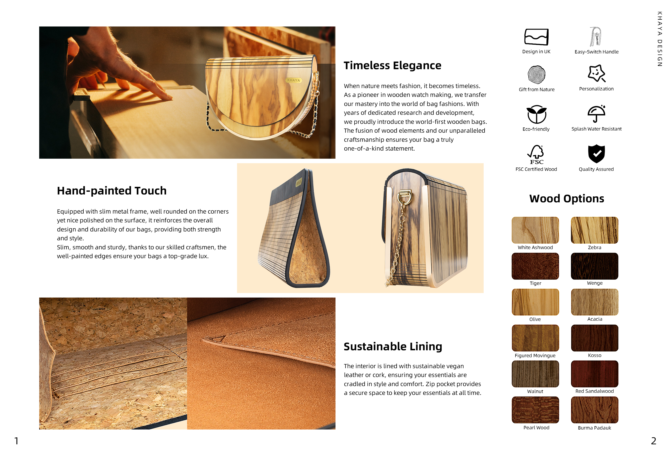 Wooden Bag Detail