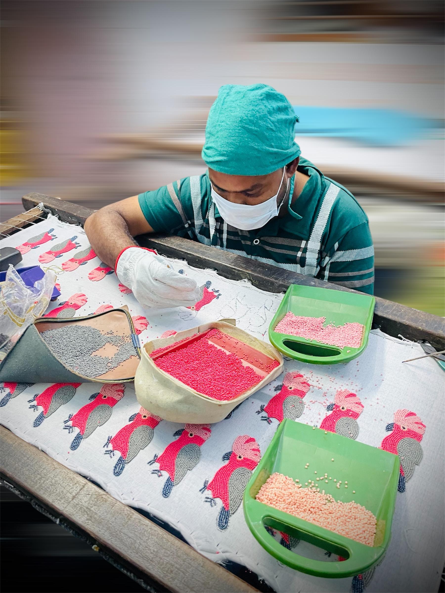 Intricate handicraft pattern design