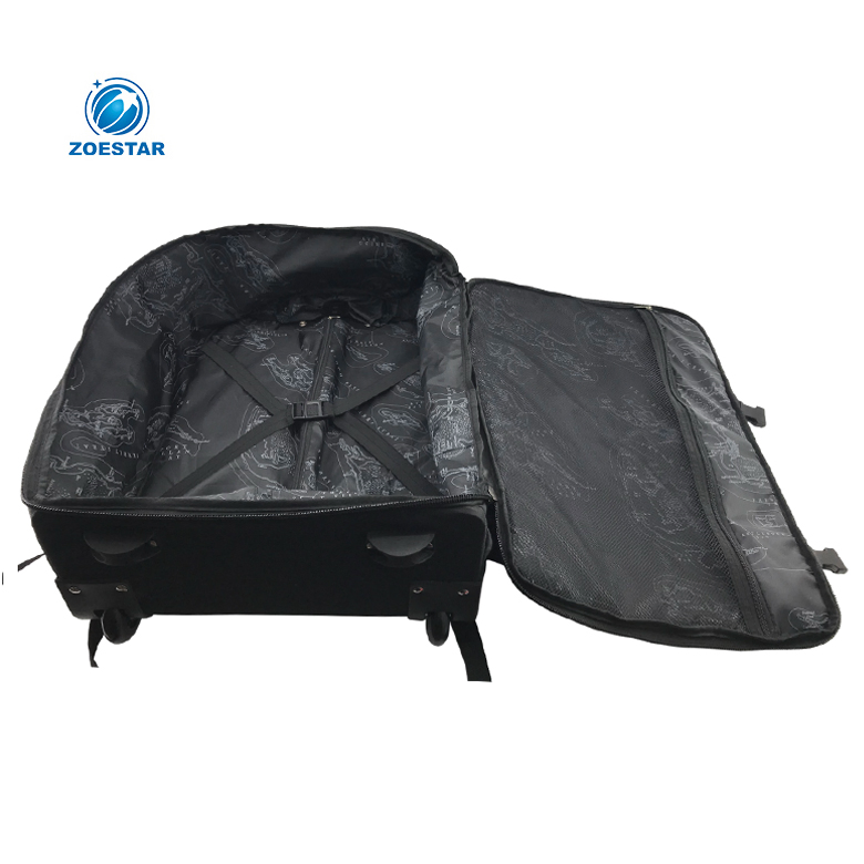 Professional Business Trip Laptop Compartment Secure Pocket Luggage Trolley Bag