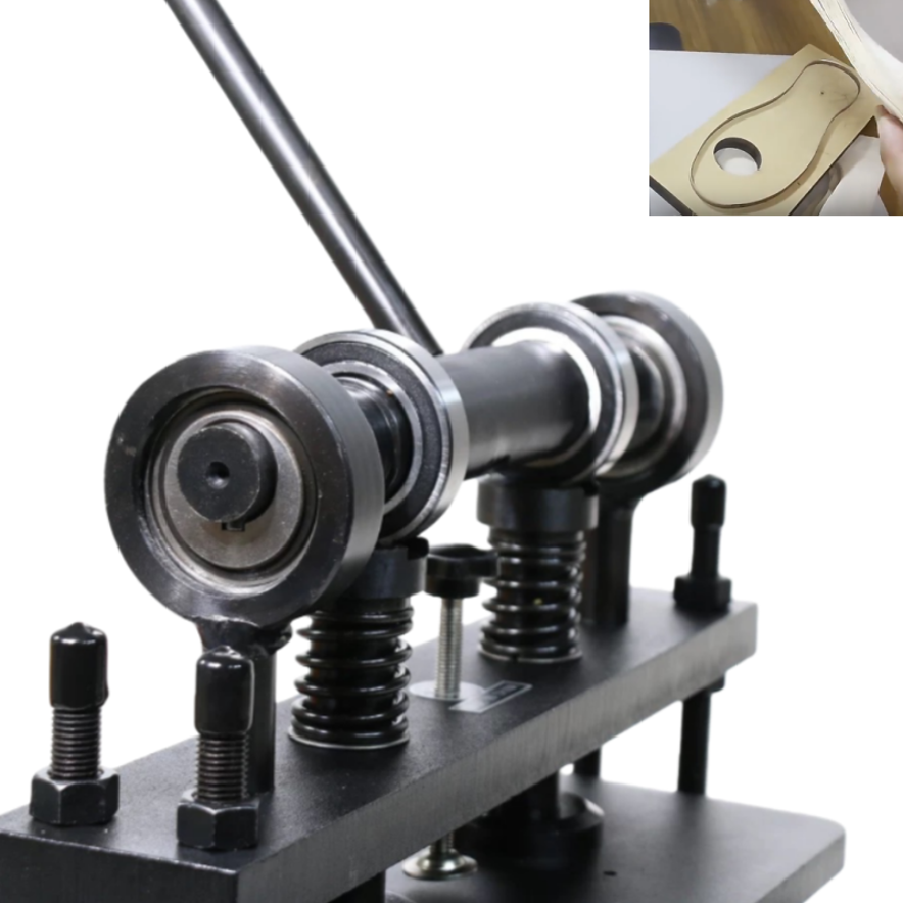 Small Manual Die Cutting Press Equipment for Leather Goods Production with Test Report