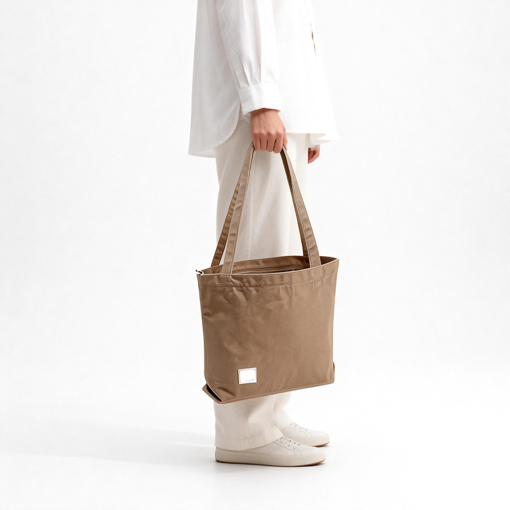 OEM Custom Branded Cultural Canvas Bags Screen Printing Inner Pocket Design Daily Commute Canvas Bags Manufacturer