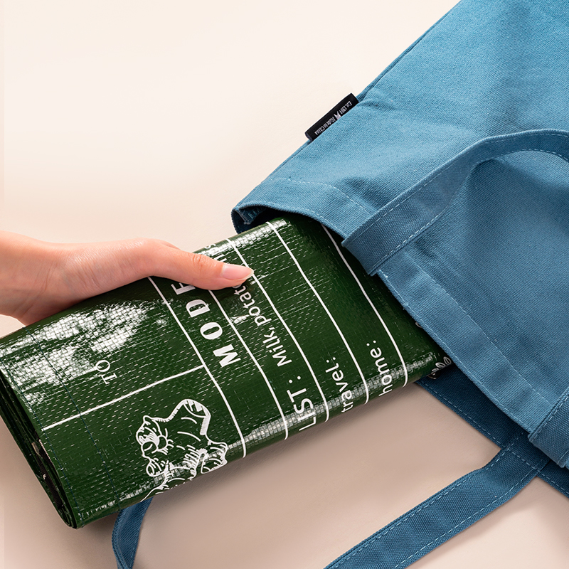 Crossbody Convenient Shopping Bag Eco-Friendly Waterproof Storage Bag Fashion Gift Multi-Size Foldable Woven Bag