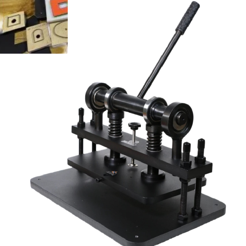 Small Manual Die Cutting Press Equipment for Leather Goods Production with Test Report