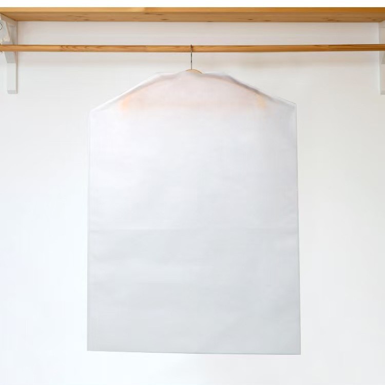 Non-Woven Dust Cover Eco-Friendly Reusable Garment Storage Bag for Suits &amp; Clothes with Custom Logo Printing Lady Fashion