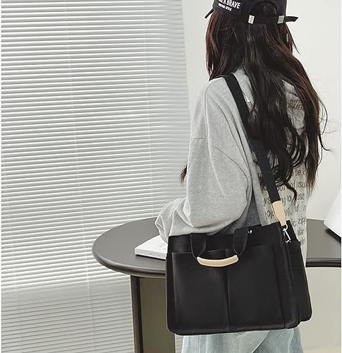 Women's Casual Canvas Tote Bags for Work Large Shoulder Hobo Handbags