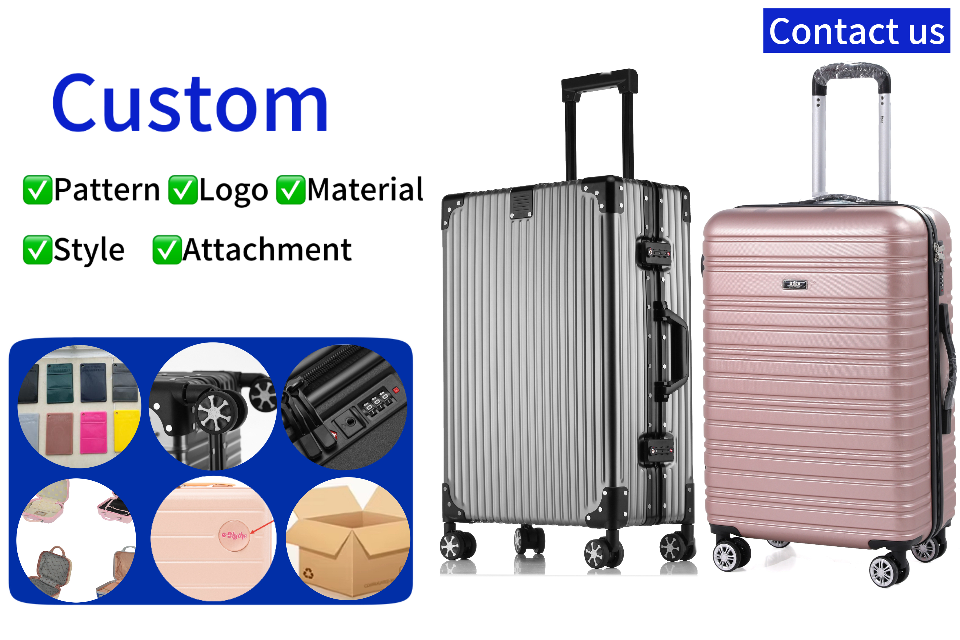 Classic 3-Piece Business Luggage Set 16/18/20 Inch Handheld Briefcase Collection