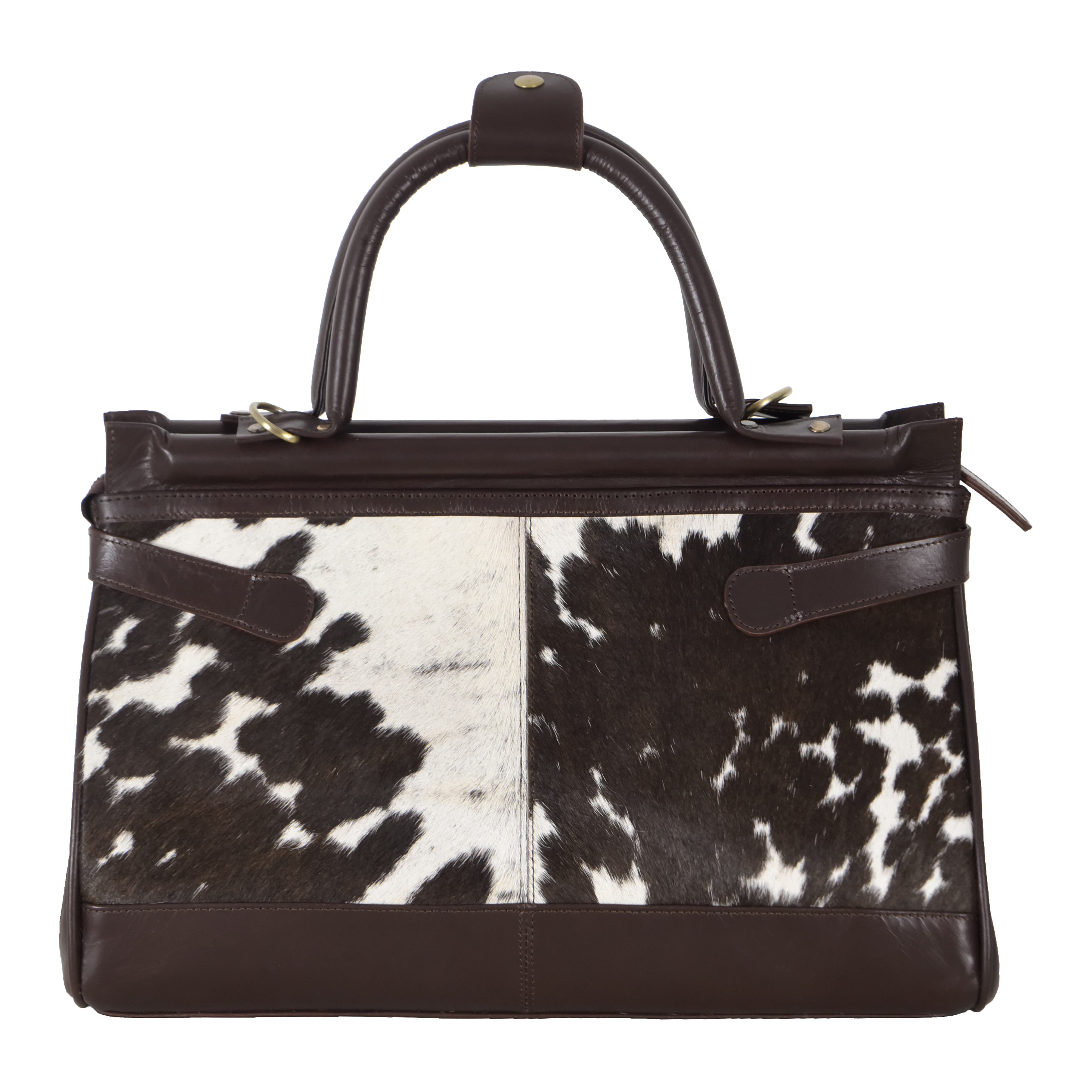 8080 Brown Fur Ladies Bag Side