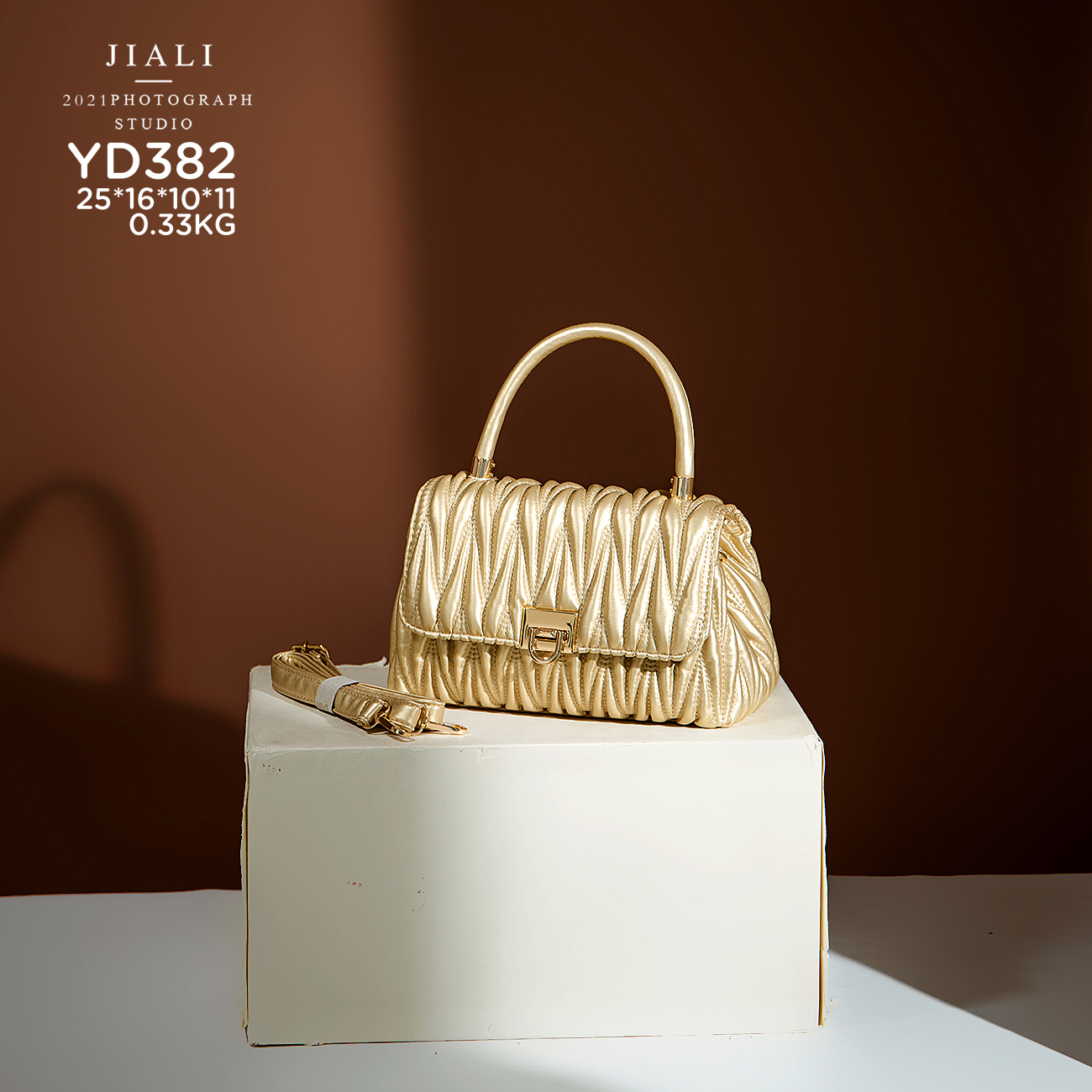 YD382 2021 Lady Custom PU Leather Handbag Premium Luxury Shoulder Bag Chain Private Label Fashionable Womens Premium Luxury Bags
