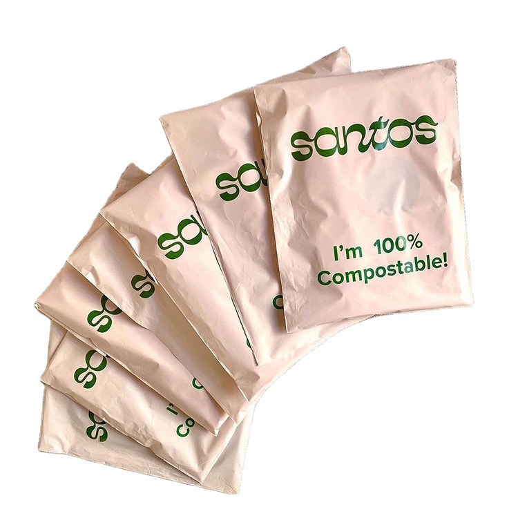 Custom Sustainable Compostable Biodegradable Postal E-commerce Clothing Packaging Mail Mailer Courier Packing Shipping Bags