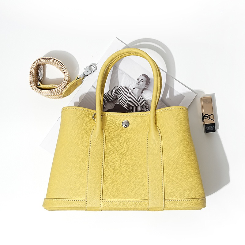 Botanical Inspired Leather Tote Bag - Understated Luxury, Roomy Yet Structured for The Modern Professional Woman