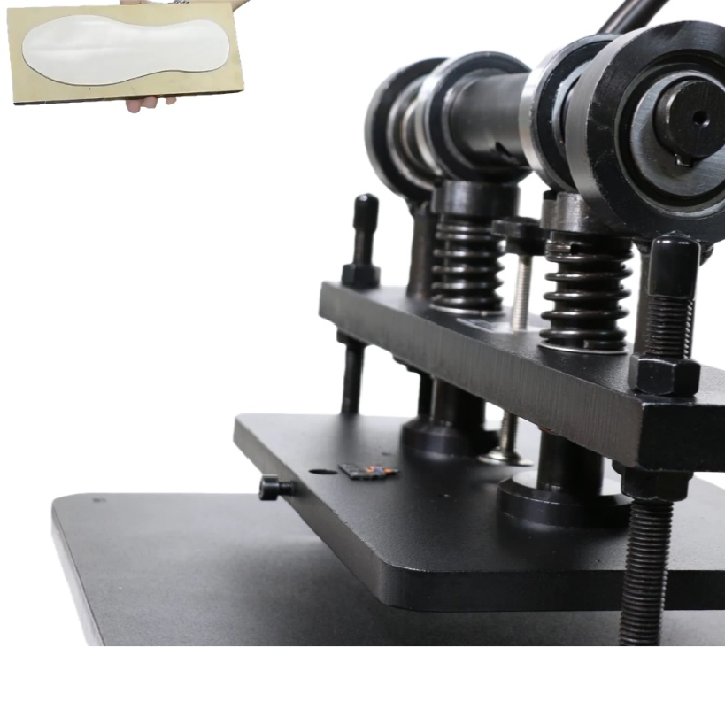 Small Manual Die Cutting Press Equipment for Leather Goods Production with Test Report