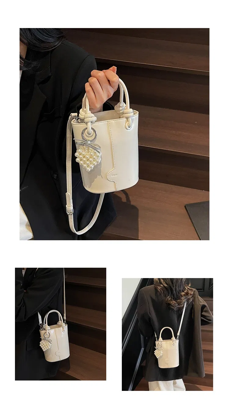 Mini Bucket Bag Minimalist All-Purpose Handbag Niche Western-Inspired One-Shoulder Messenger Bag