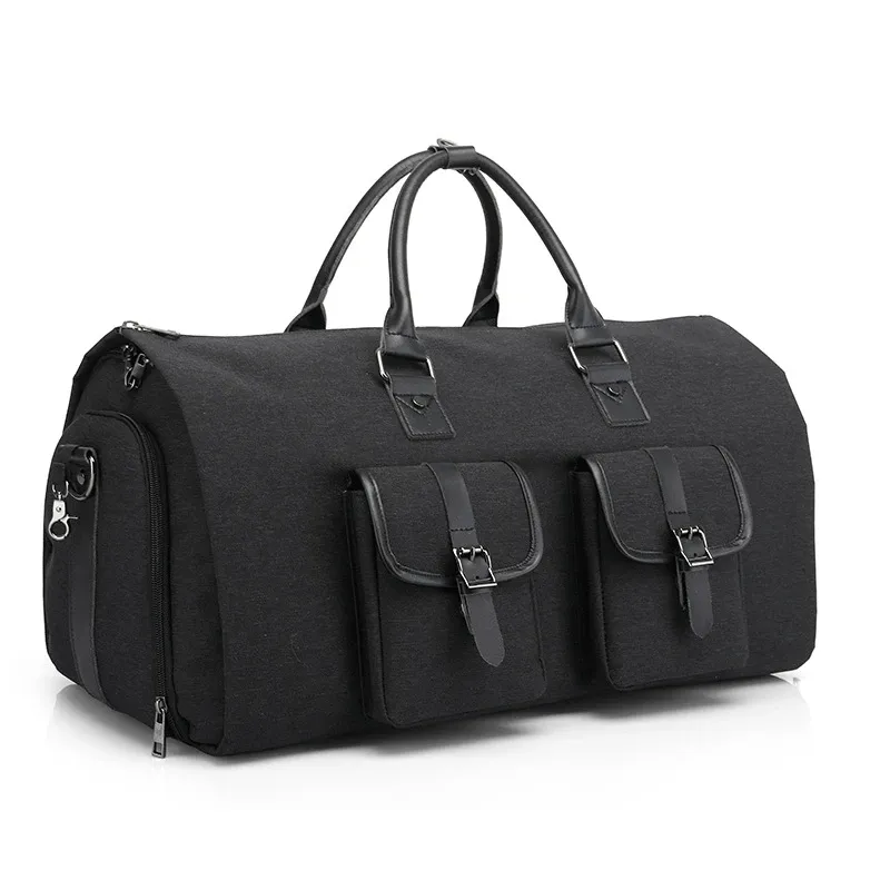 Stylish Black Men's Business Travel Bag for Professionals