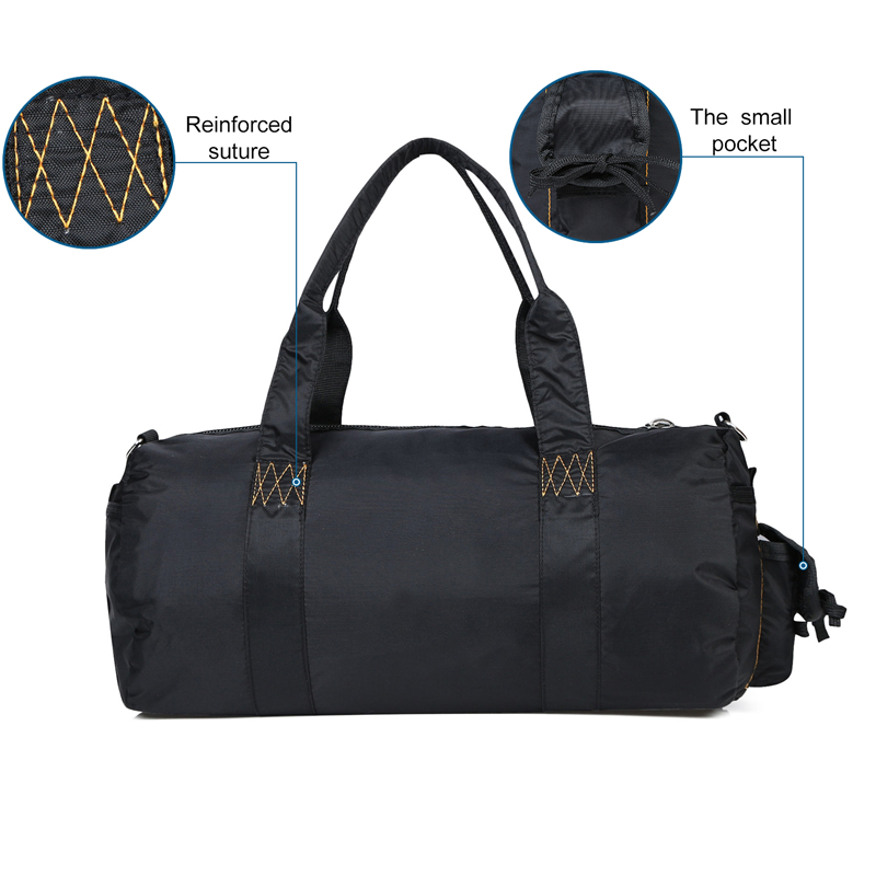 Custom 2024 Unisex Solid Color Fashion Sports Bag With Zipper Closure Made In China Model LQ09118