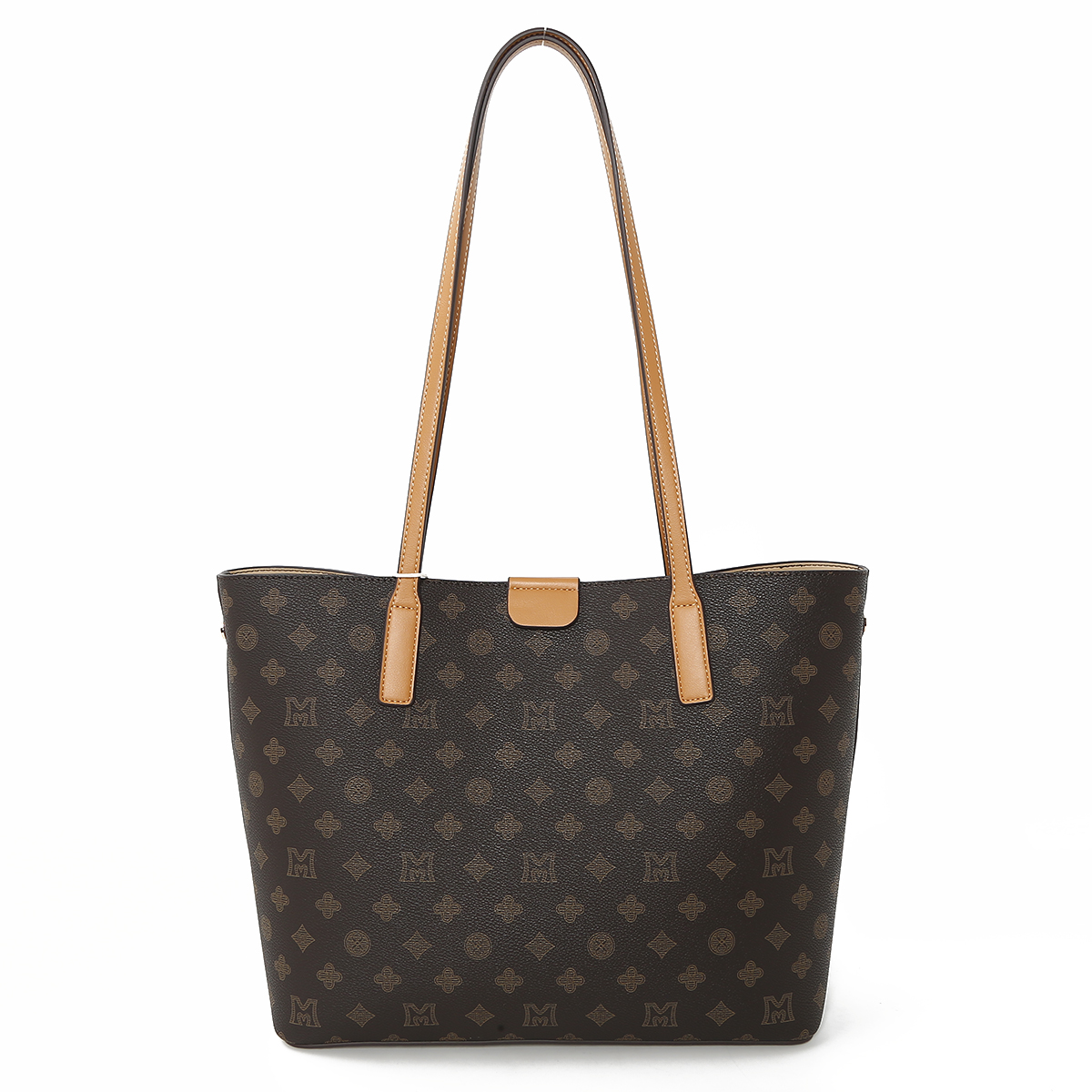 OEM ODM Luxury Ladies' High Quality PU Leather Handbag Large Capacity Printed Pattern Cross-Body Underarm Double-Handle Big