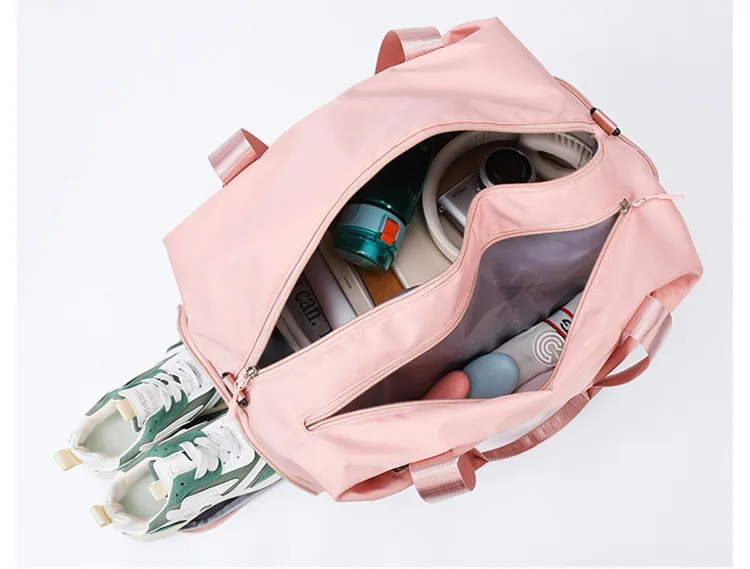 Fashion Travel Lady Handbag Shoulder Fitness Large Durable Waterproof Gym Sport Duffel Women Handbag