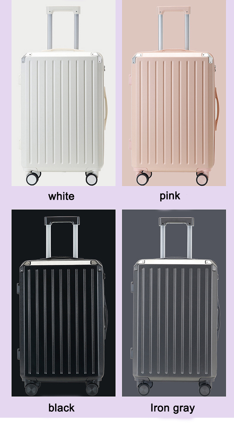 Durable 3-Piece Luggage Sets Collection: Zipper Closure + Anti-Theft Lock + Convenient Cup Holder Trolley Bag