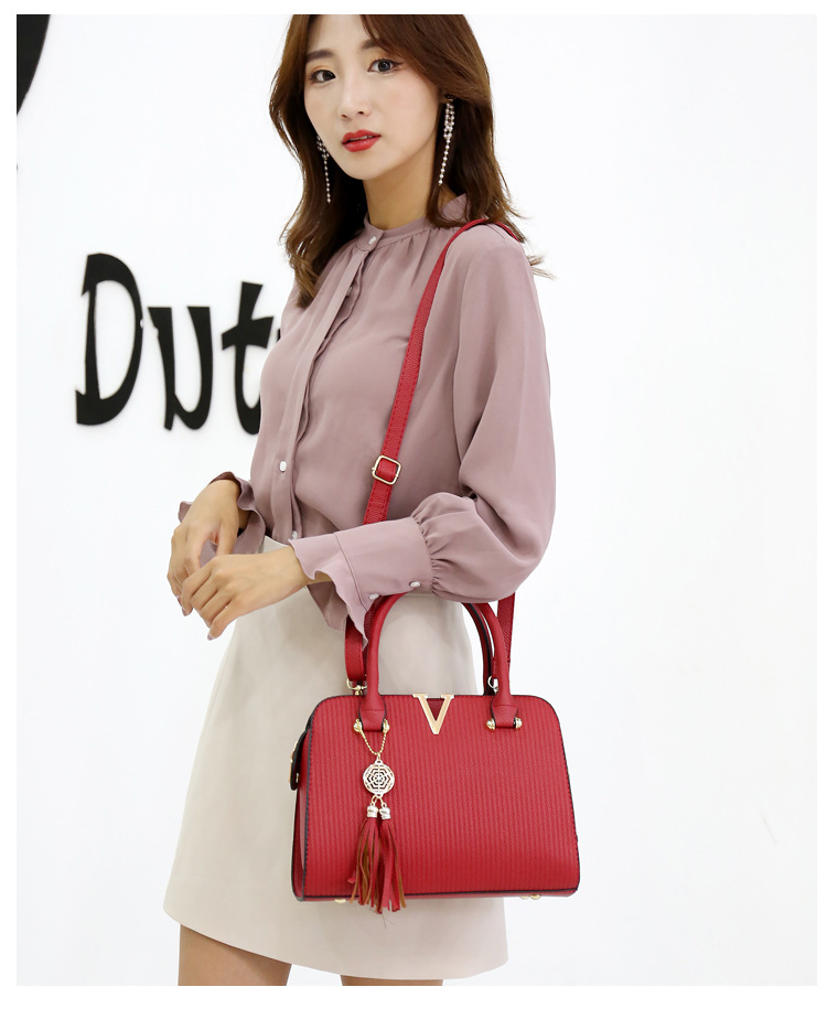 Fashion Hand Women Sling Shoulder Crossbody Luxury Leather Handbag Set Messenger Tote Women's Bag
