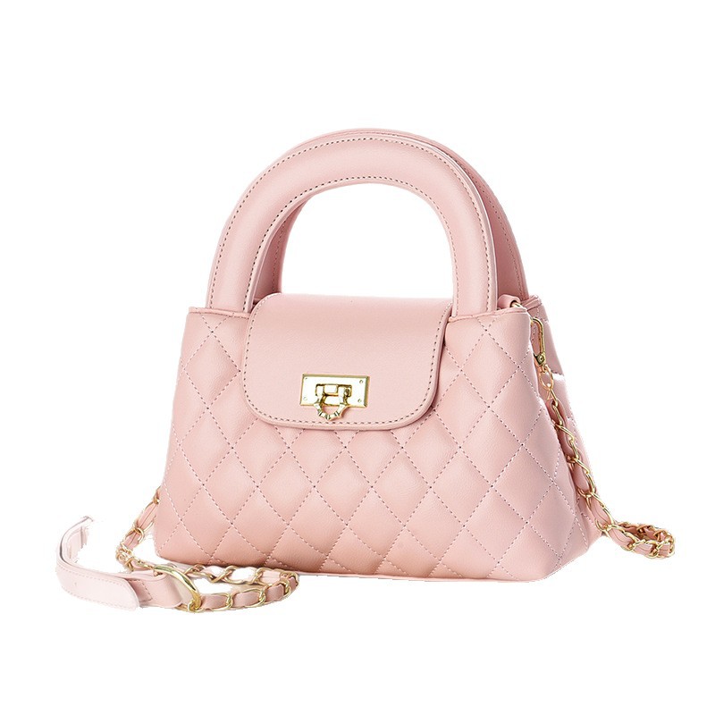 2026 Newest Wholesale Ladies Chain Elegance Pu Leather Waterproof Portable Luxury Handbag Private Labels Low MOQ Fast Sampling