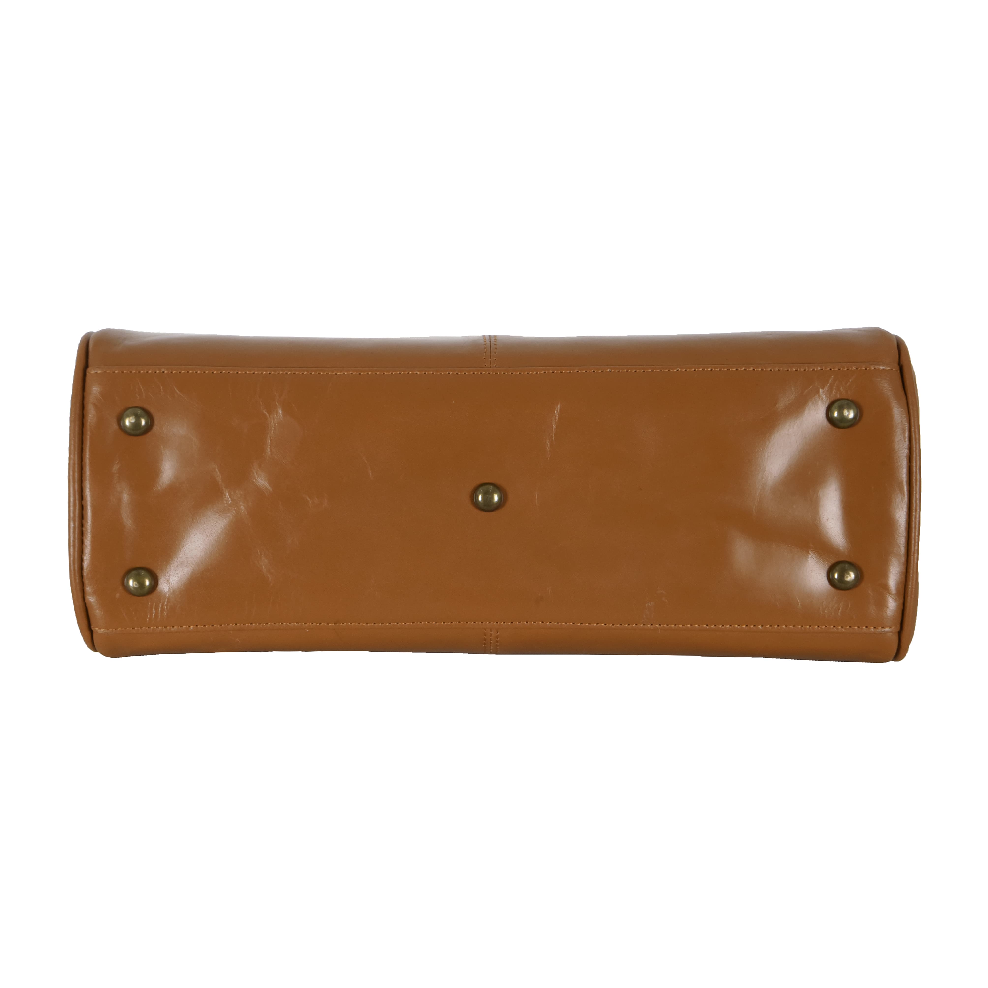 8080 Tan Fur Ladies Bag Detail
