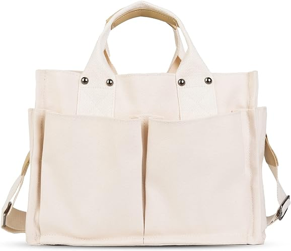 Women's Casual Canvas Tote Bags for Work Large Shoulder Hobo Handbags