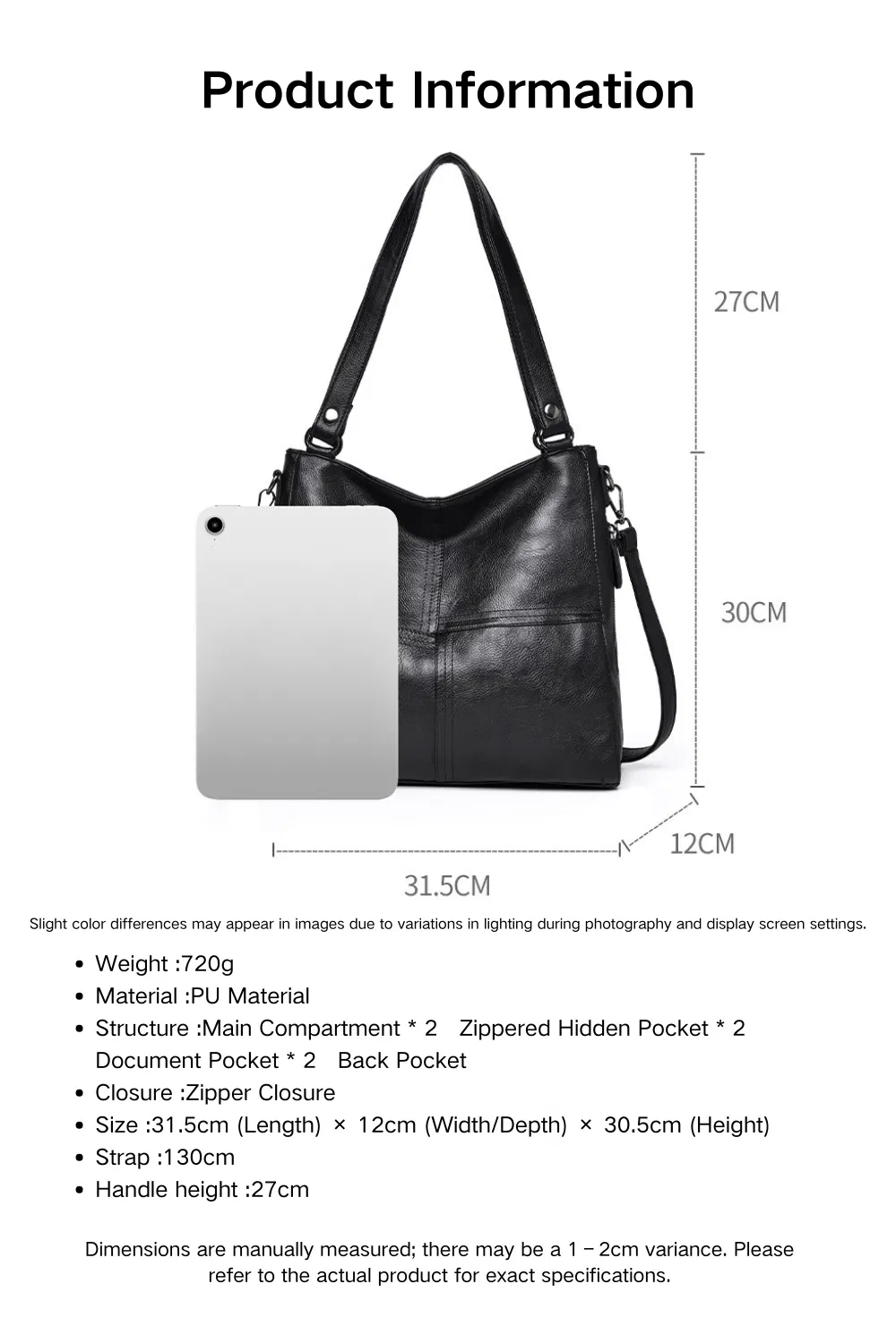 Elegant PU Leather Shoulder Crossbody Bag for All Occasions