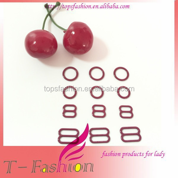 T-fashion Wholesale Factory Price OEM/ODM Zinc Alloy Nylon Coated Bra Buckle Customized Color 3-30mm Size Underwear Accessories