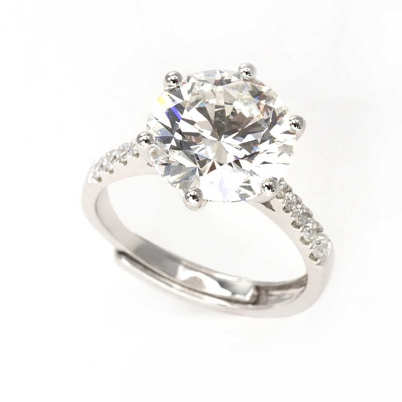Premium Gifts 5CT Lab Diamond Ring Fashion Jewelry Women Accessories