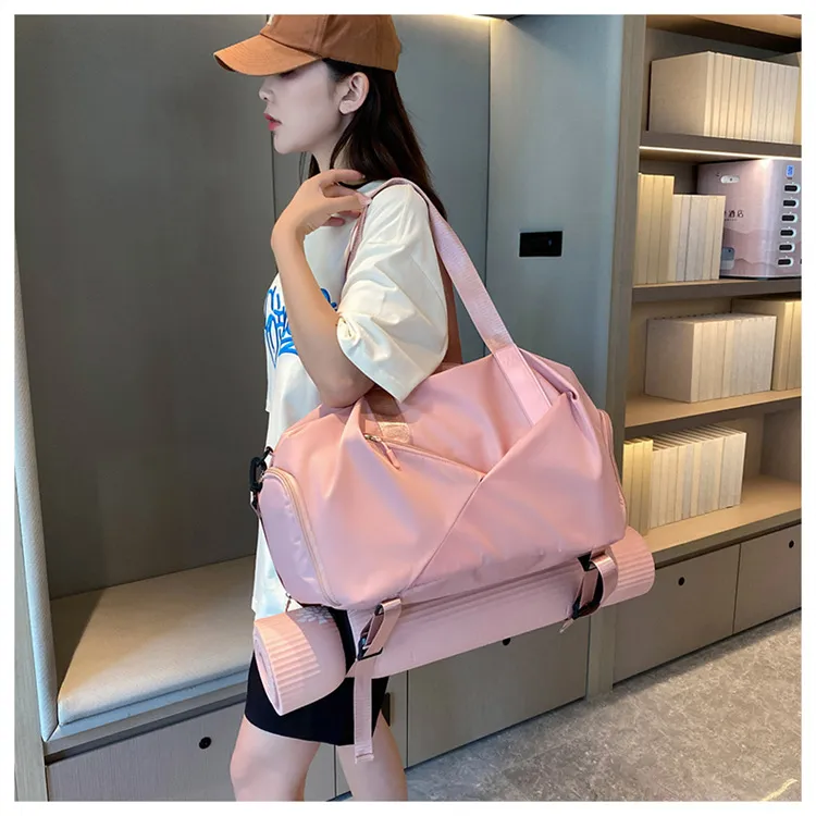 Fashion Travel Lady Handbag Shoulder Fitness Large Durable Waterproof Gym Sport Duffel Women Handbag