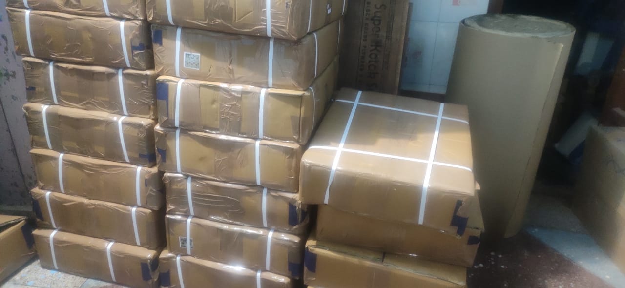 Final packed boxes ready for shipping