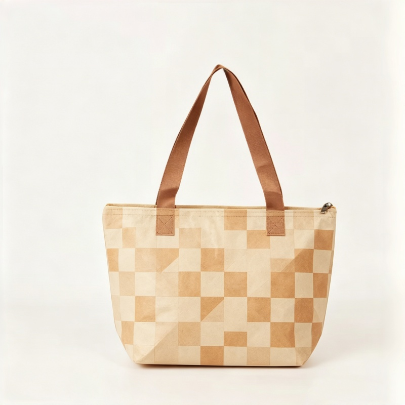Dupont Tyvek Fashion Cartoon Medium Shopping Gift Bag Polyester Lined Sustainable Paper Bag for Cosmetic Custom Logo Available