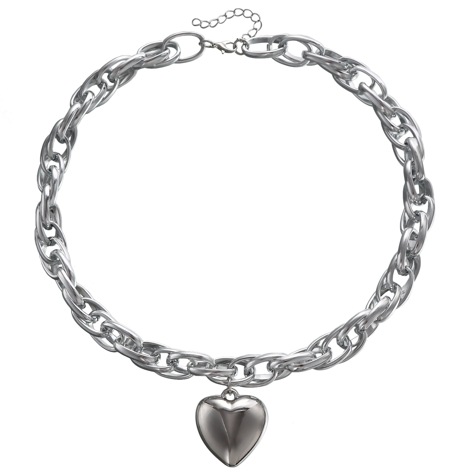 QIUHAN ODM Stainless Steel Jewelry Necklace Fashion Pendant Necklaces Heart Pendant Necklace