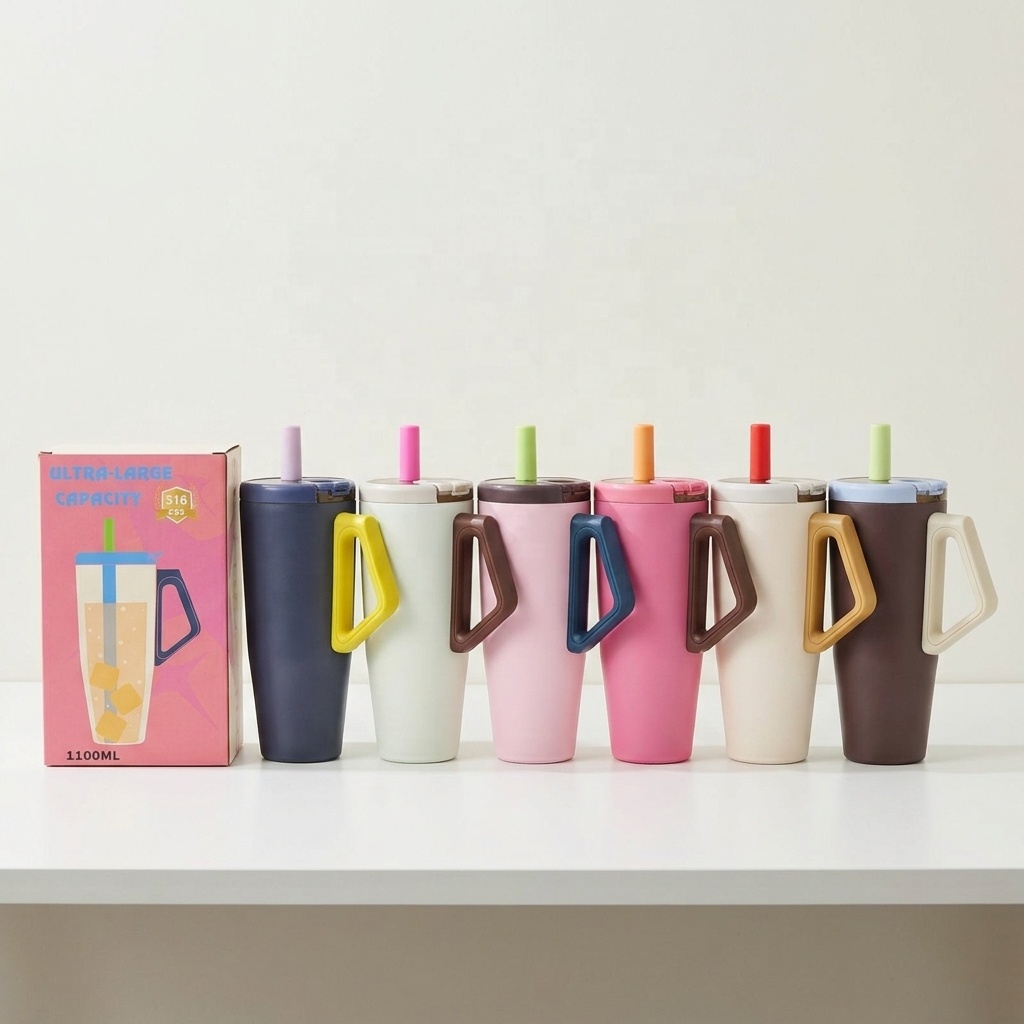 Wholesale Large Capacity Double Wall Vacuum Thermos Portable 36oz Insulated Stainless Steel Tumbler Cup For Cold And Hot Drink