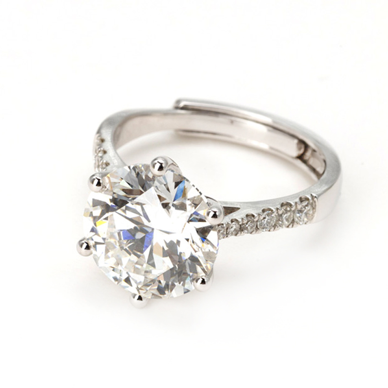Premium Gifts 5CT Lab Diamond Ring Fashion Jewelry Women Accessories
