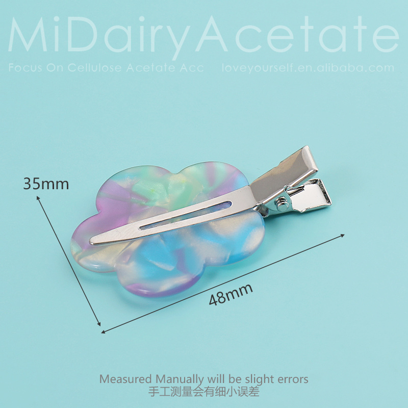 Midairy Factory Wholesale OEM ODM Flower Shaped None Crease Clips for Ladies Girls Daily Use Hair Accessories 4651
