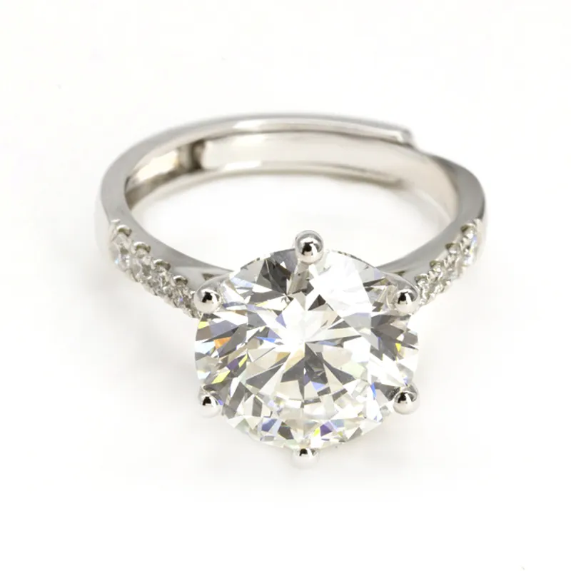 Premium Gifts 5CT Lab Diamond Ring Fashion Jewelry Women Accessories