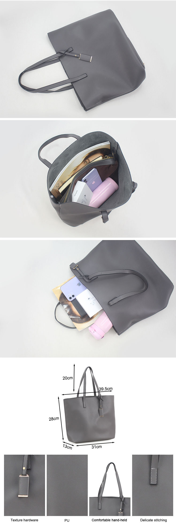 Fashion PU Leather Handbag