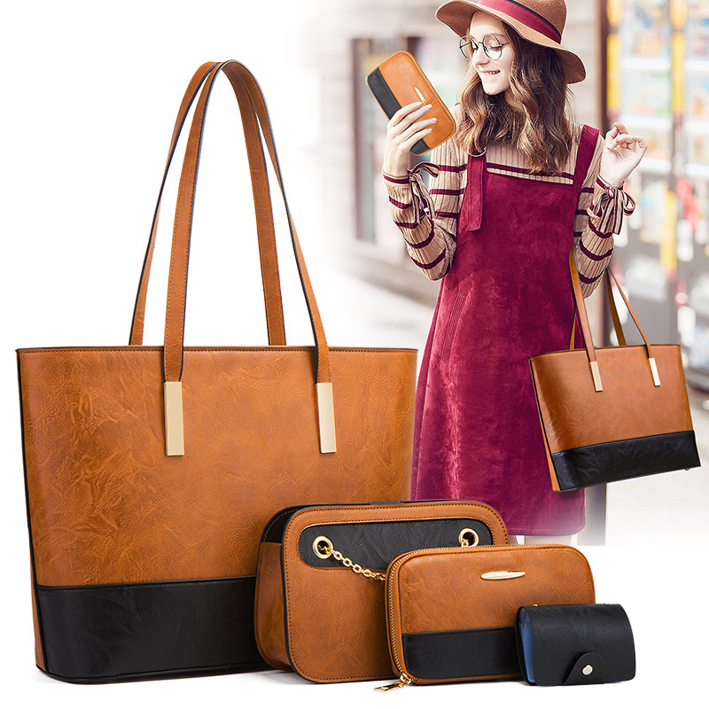 New Style Handbags Bags European and American Fashion Handbags 3in1 4in 1 Bags Multi-Function Use Lady Vegan Leather Women Designer Factory
