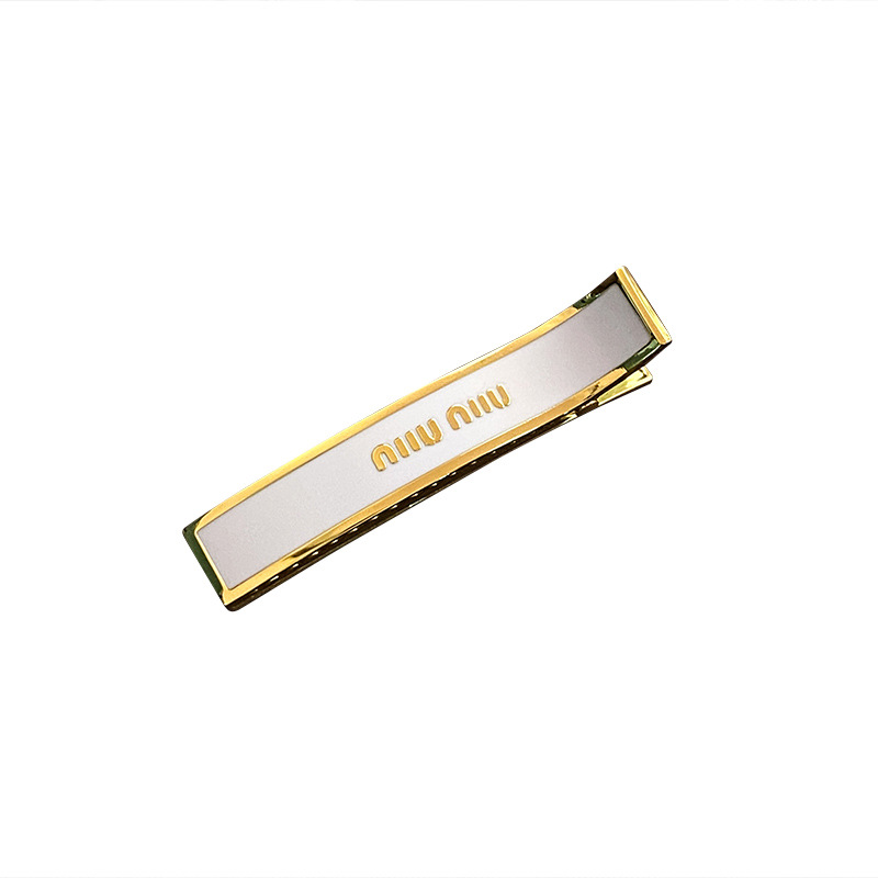 Women's Logo English Alphabet Enamel Metal Hair Clip Light Luxury Fashionable Elegant All-match Hair Accessories for Gift