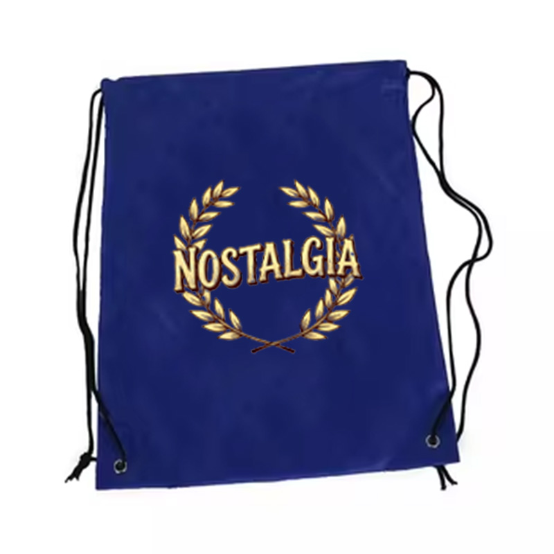 Wholesale Small Colorful Custom Logo Backpack Fashionable Polyester Nylon Drawstring Bag With Waterproof Feature For Shopping